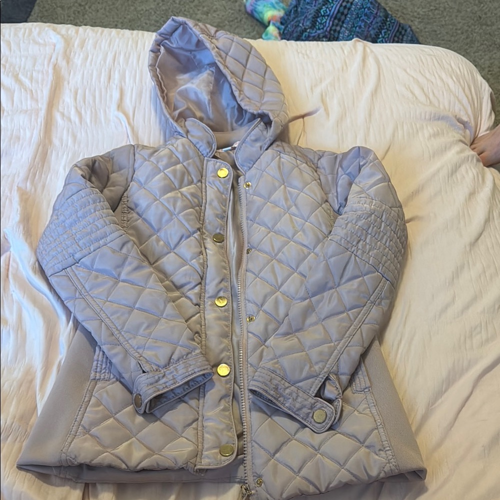 Ci Sono Kids Quilted Puffer Jacket - Light Purple